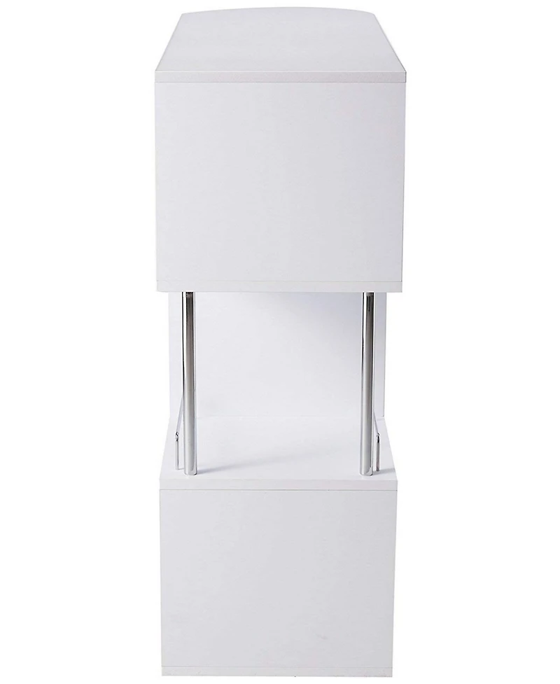 Kings Brand Furniture Minorca Bar Table with Shelves for Wine Bottles & Glasses