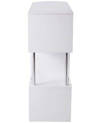 Kings Brand Furniture Minorca Bar Table with Shelves for Wine Bottles & Glasses