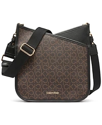 Calvin Klein Lyla Signature Adjustable Crossbody with Web Strap