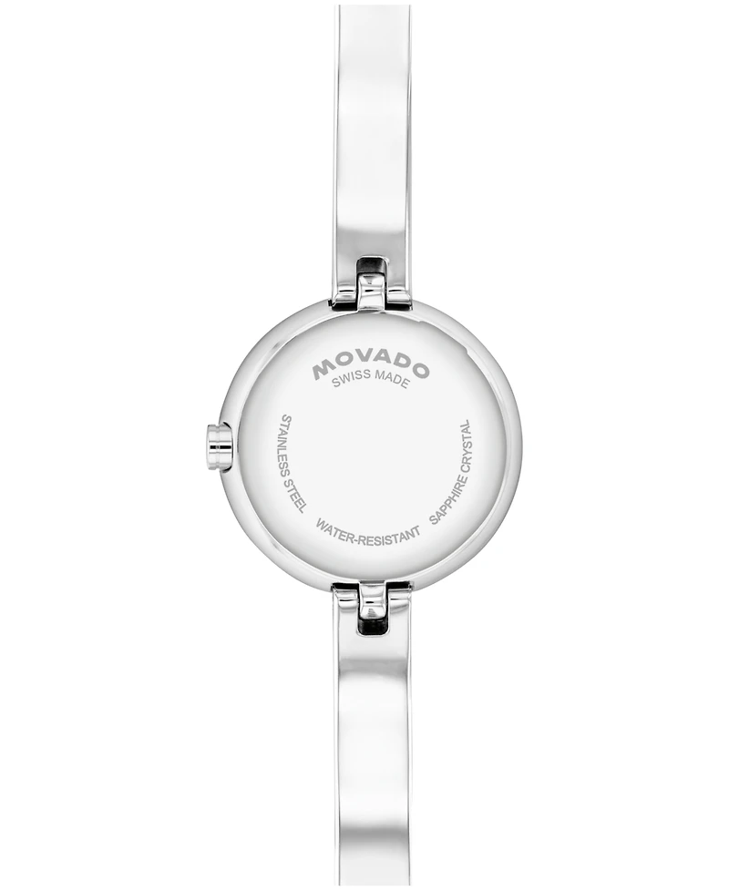 Movado Women's Museum Bangle Round Swiss Quartz Stainless Steel Watch, 21.50mm