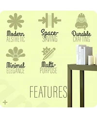 Kings Brand Furniture Russel Long Console Table - Minimalist and Slim Entryway for Decorative Displays, Sofa