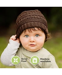 KeaBabies 3pk Warmzy Baby Beanies, 0-36 months Hats, Winter Hat for Newborn, Infant, Toddlers, Boys, Girls