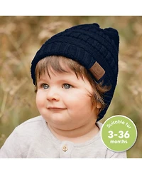 KeaBabies 3pk Warmzy Baby Beanies, 0-36 months Hats, Winter Hat for Newborn, Infant, Toddlers, Boys, Girls