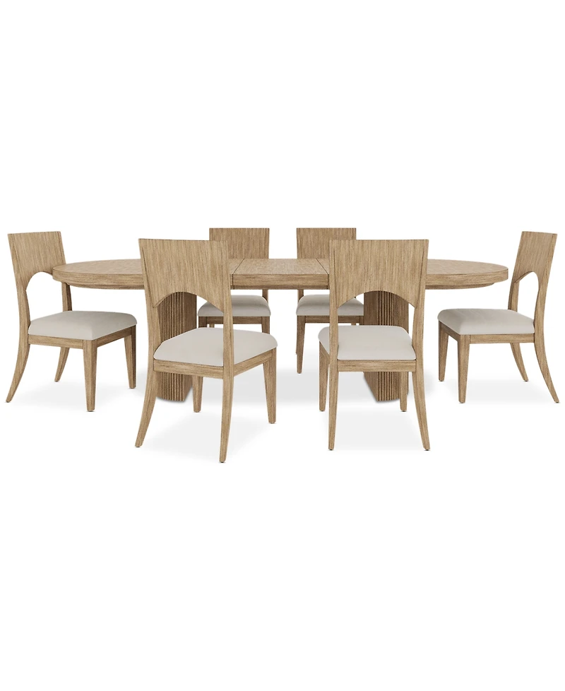Frandlyn 7pc Dining Set (Table + 6 Side Chairs)