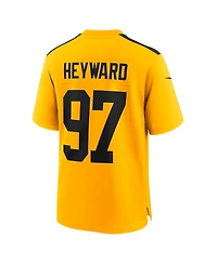 Nike Men's Cameron Heyward Gold Pittsburgh Steelers Alternate 1933 Throwback Game Jersey