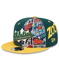 New Era Men's Green/Gold Athletics 2025 Mlb Diamond Hero Edition 9FIFTY Snapback Hat