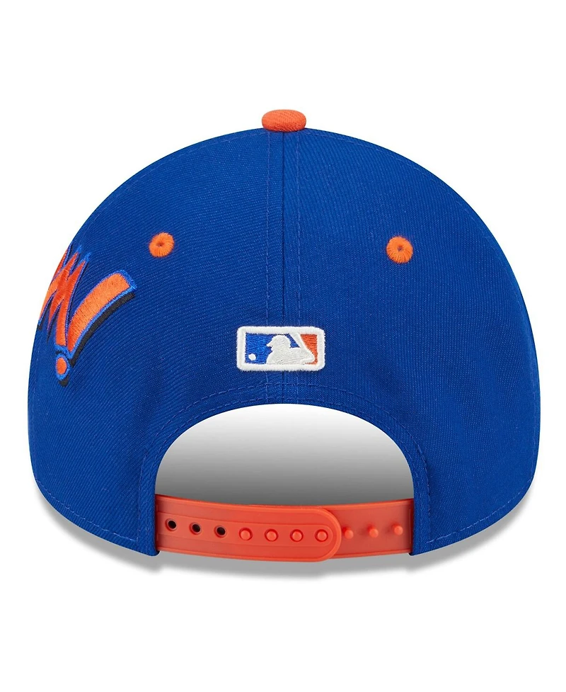New Era Men's Royal/Orange New York Mets 2025 Mlb Diamond Hero Edition A-Frame 9FORTY Adjustable Hat