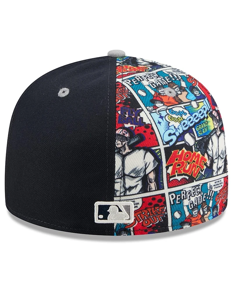 New Era Men's Navy/Gray York Yankees 2025 Mlb Diamond Hero Edition 59FIFTY Fitted Hat