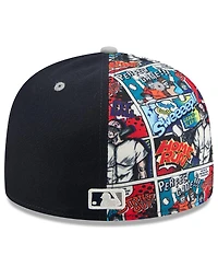New Era Men's Navy/Gray York Yankees 2025 Mlb Diamond Hero Edition 59FIFTY Fitted Hat
