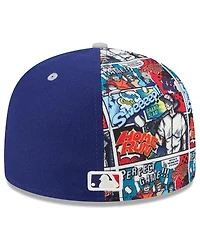 New Era Men's Royal/Gray Los Angeles Dodgers 2025 Mlb Diamond Hero Edition 59FIFTY Fitted Hat