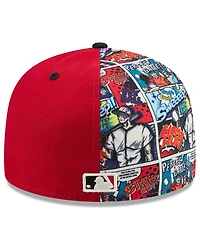 New Era Men's Red/Black Cincinnati Reds 2025 Mlb Diamond Hero Edition 59FIFTY Fitted Hat