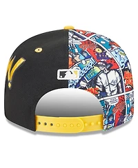 New Era Big Boys and Girls Black/Gold Pittsburgh Pirates 2025 Mlb Diamond Hero Edition 9FIFTY Snapback Hat