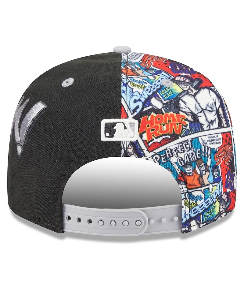 New Era Big Boys and Girls Black/Gray Chicago White Sox 2025 Mlb Diamond Hero Edition 9FIFTY Snapback Hat