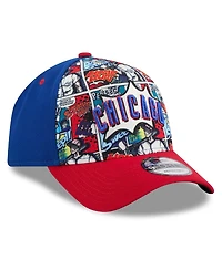 New Era Big Boys and Girls Royal/Red Chicago Cubs 2025 Mlb Diamond Hero Edition A-Frame 9FORTY Adjustable Hat
