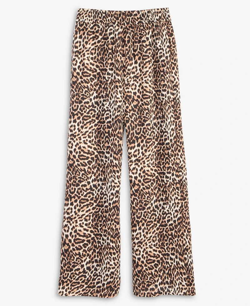 I.n.c. International Concepts Women's Printed Pull-On Wide-Leg Pants, Macy's Exclusive