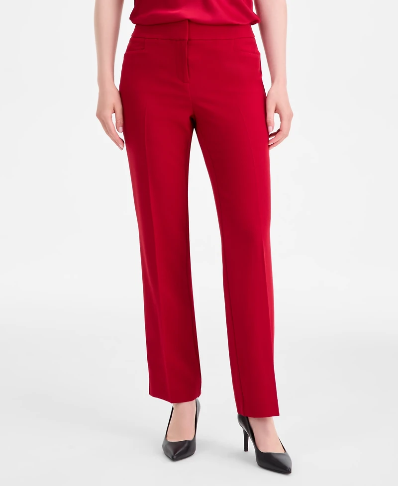 Kasper Women's Stretch-Crepe Straight-Leg Pants