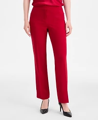 Kasper Women's Stretch-Crepe Straight-Leg Pants