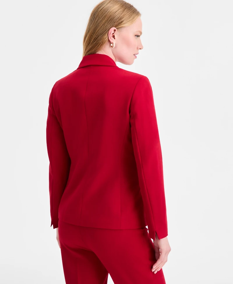 Kasper Women's Peak-Lapel Single-Button Blazer