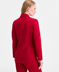 Kasper Women's Peak-Lapel Single-Button Blazer