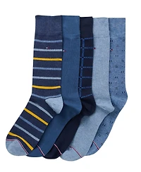 Tommy Hilfiger Men's Dress Crew Socks, 5-Pack