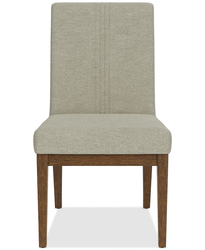 Davie Cracked Oak Upholstered Chair