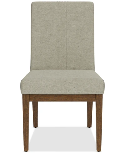 Davie Cracked Oak Upholstered Chair