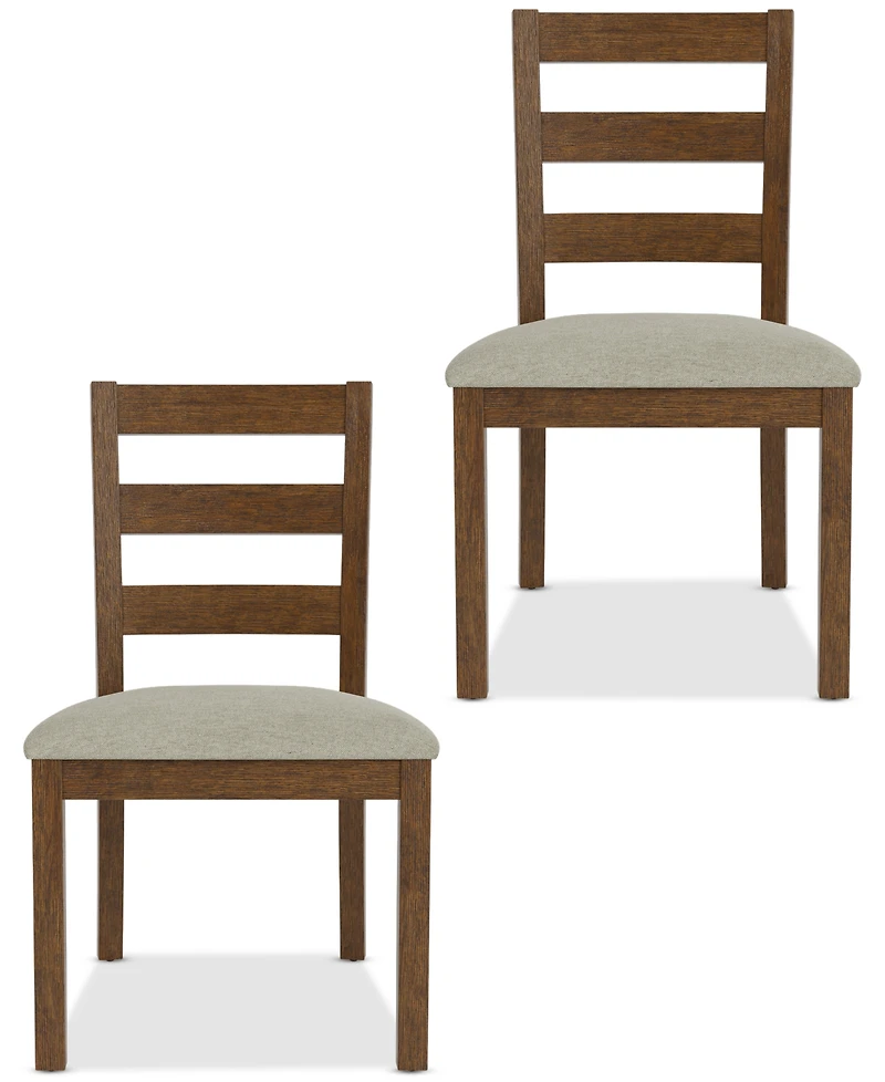 Davie Cracked Oak Pc. Ladder Chair Set