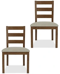 Davie Cracked Oak Pc. Ladder Chair Set