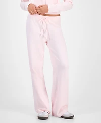Hippie Rose Juniors' Chenille Wide-Leg Knit Pants