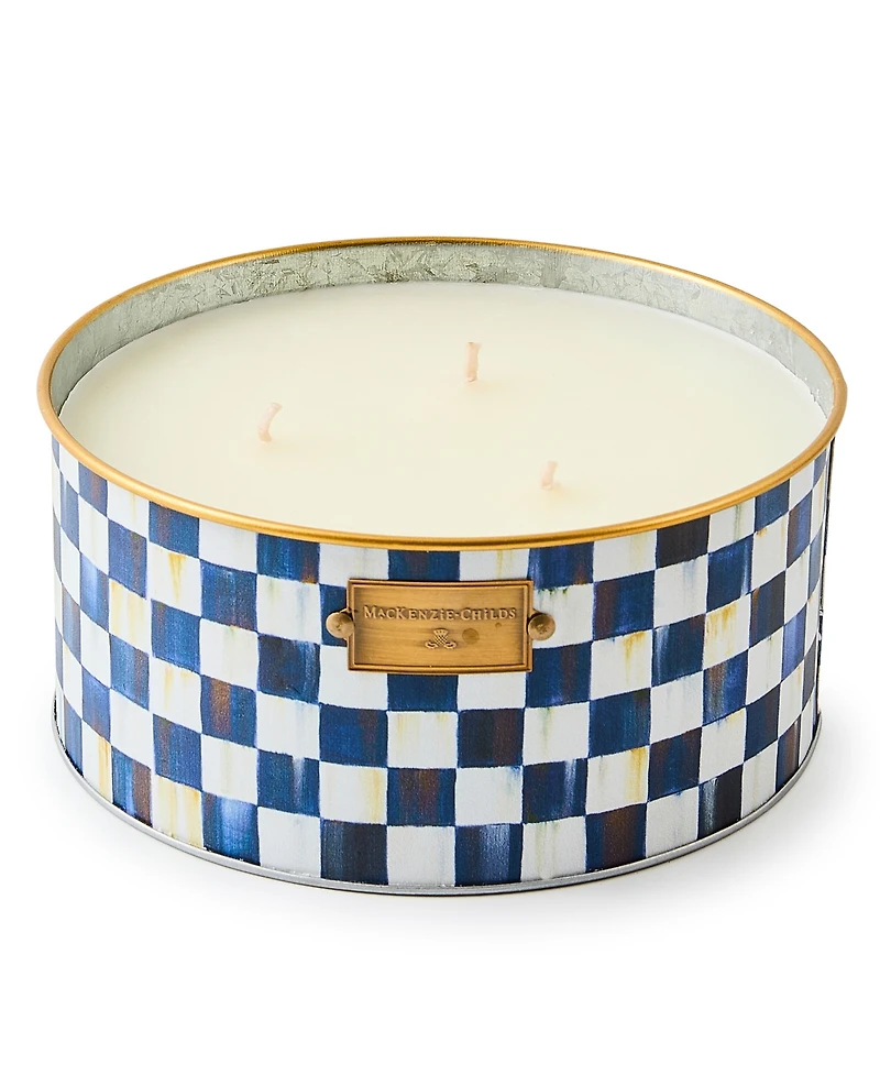 MacKenzie-Childs Royal Check Large Citronella Candle