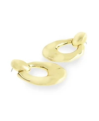 Steve Madden Gold Vintage Doorknocker Earrings