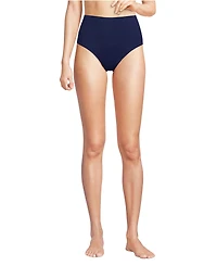 Lands' End Women's Petite Pinchless High Waisted Bikini Bottoms