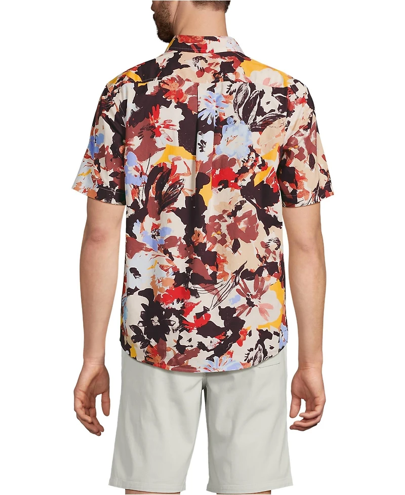 Lands' End Men's Short Sleeve Poplin Shirt