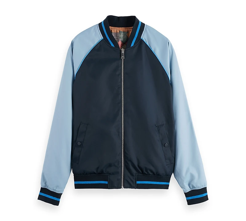 Scotch & Soda Men's Reversible Bomber Jacket