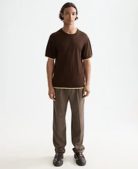 Scotch & Soda Men's Relaxed Fit Short Sleeve Textured T-Shirt