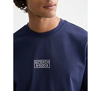 Scotch & Soda Men's Relaxed Fit Cross Stitch Artwork T-Shirt