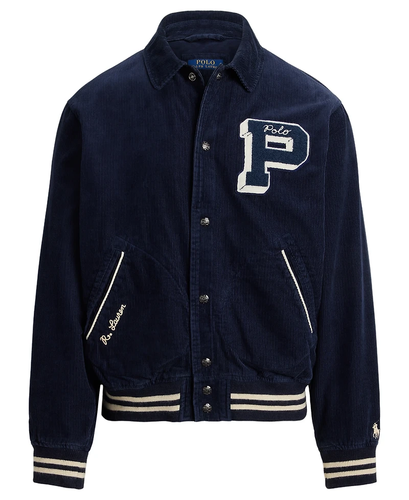 Polo Ralph Lauren Men's Corduroy Letterman Jacket