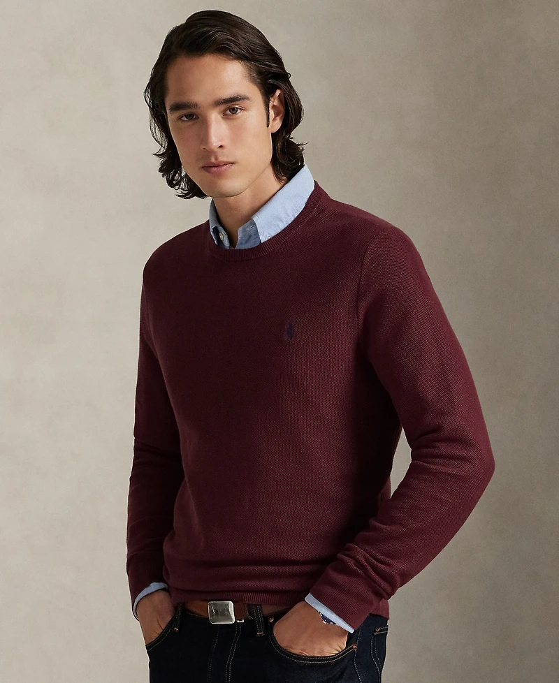 Polo Ralph Lauren Men's Textured Cotton Crewneck Sweater