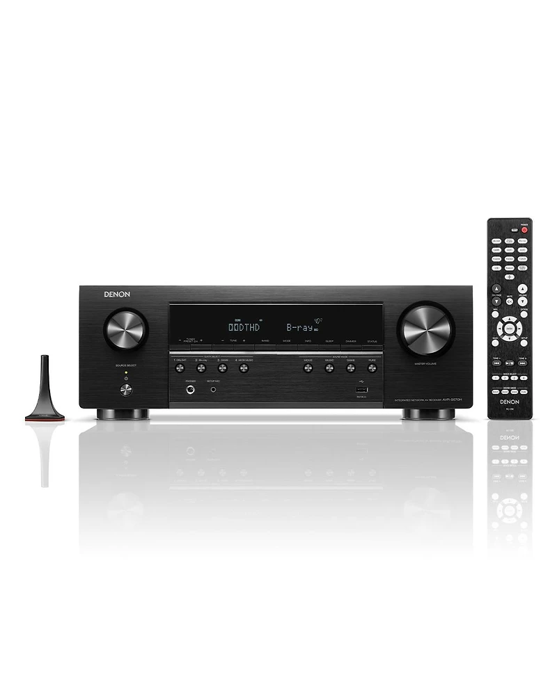 Denon Avr-S670H 5.2 Channel 8K Home Theater Receiver with AudioQuest Sky 3m Hdmi Cable