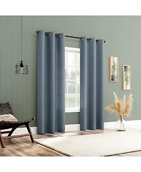 No. 918 Lance Textured Semi-Sheer Grommet Curtain Panel