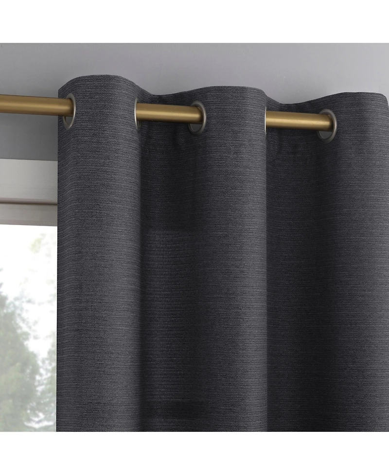 No. 918 Lance Textured Semi-Sheer Grommet Curtain Panel