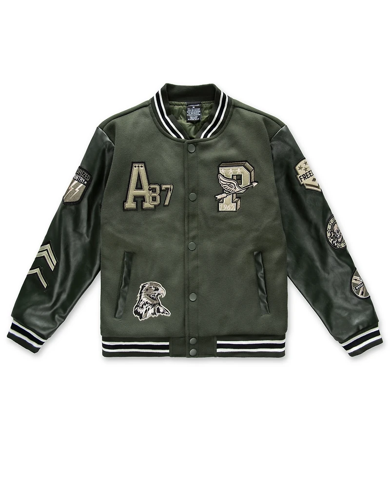 Ring of Fire Big Boys Hanan Patch Detail Varsity Jacket