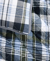 Tommy Hilfiger Bleecker Plaid Cotton Reversible 2-Pc. Quilt Set, Twin