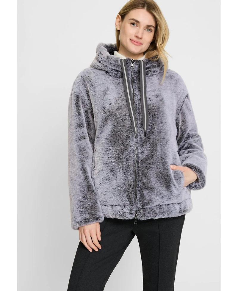 Olsen Women's Reversible Hooded Jacket