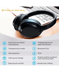 Treblab Z7 Pro Active Noise Cancelling Wireless Headphones