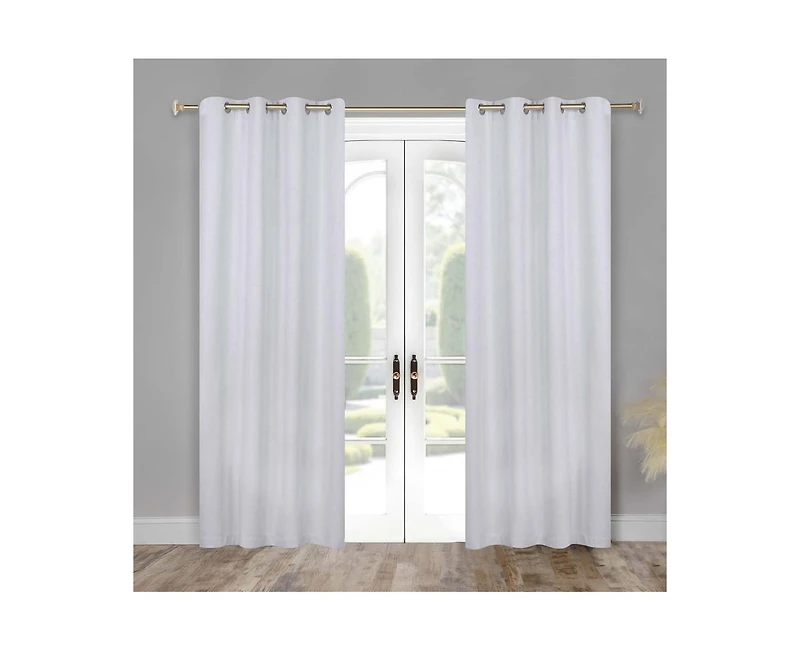 Superior Neal 100% Blackout Solid Machine Washable Curtains, Set of 2 Panels