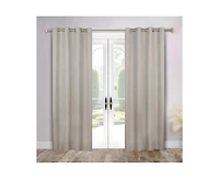Superior Neal 100% Blackout Solid Machine Washable Curtains, Set of 2 Panels