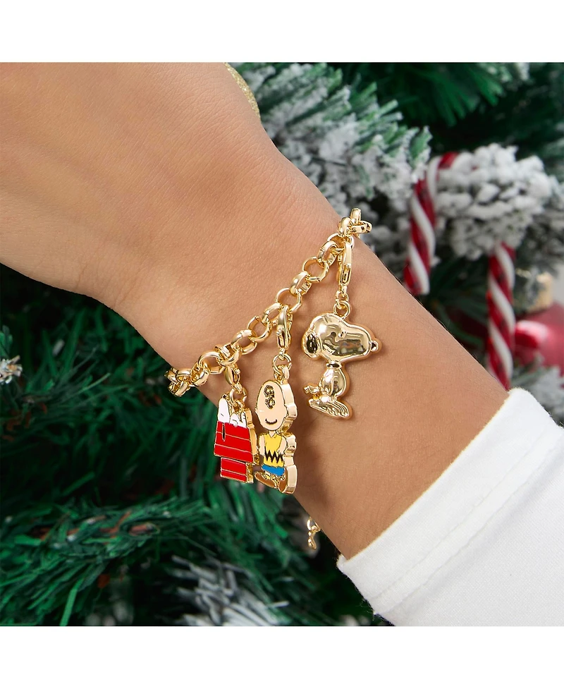 Peanuts Snoopy Jewelry Advent Gift Set: Necklace, Bracelet & Charms Mix & Match Christmas Calendar Box Collection