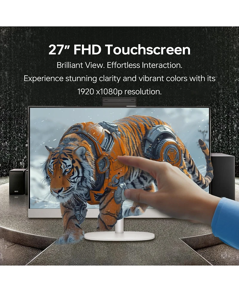 Hp Essential 27" Premium All-in-One Intel Core Ultra 7 155U 8GB Ram Intel Graphics 512GB Ssd Storage Windows 11 Home Fhd 60Hz - White