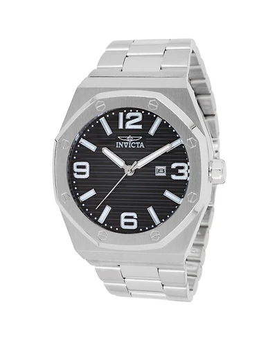 Invicta Men's 45781 Huracan Quartz 3 Hand Black Dial Watch